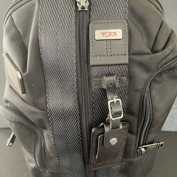 Tumi Black Backpack with Water-Resistant Design - Picture 1 of 10